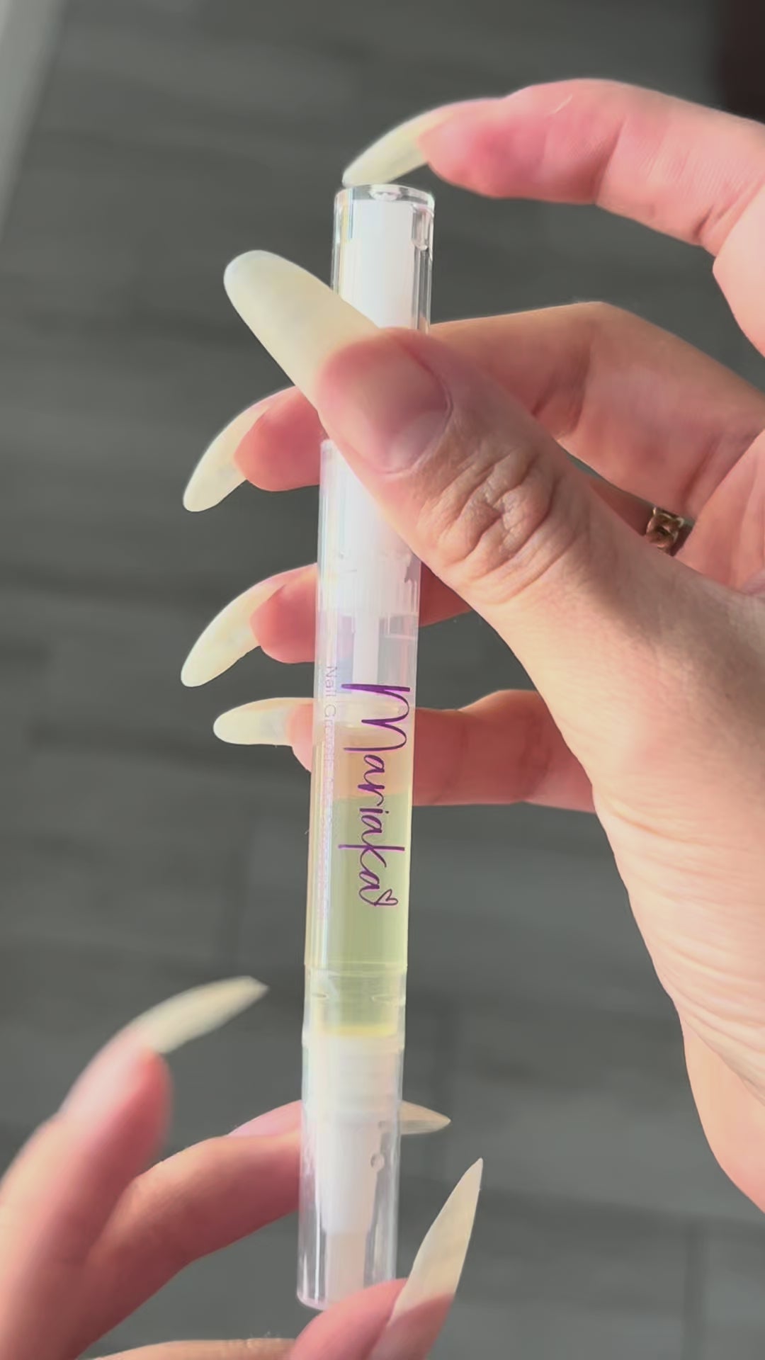 Nail growth oil video 
